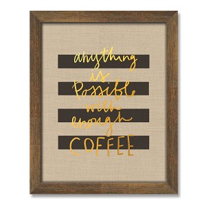 Wood grain PS Framed Art